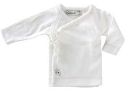 Sprout Collection Premature Clothing ~ Long Sleeved Shirt White with light pink stitching