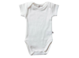 Little Sprout Collection ~ Organic Preemie Clothing ~ White Short-Sleeve Onesie