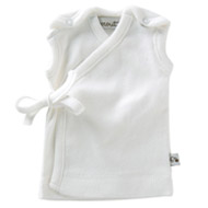 Little Sprout Collection ~ Organic Preemie Clothing ~ White Cotton Rib Knit Itsy Bitsy Tank