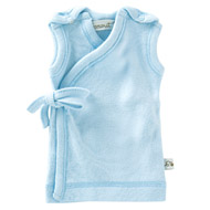 Little Sprout Collection ~ Organic Preemie Clothing ~ Blue Cotton Rib Knit Itsy Bitsy Tank